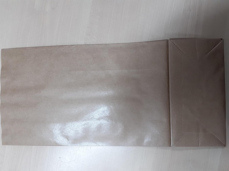 Lege blanco papieren zak voor 5 kg meel